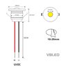 Set radio de base de 10 mini spots encastrés de 1W avec télécommande et transformateur radio LED de 12W