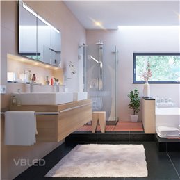1W VBLED LED Mini Recessed Spotlight "ALDYNE" Silver - 12VDC - IP65 - 3000K