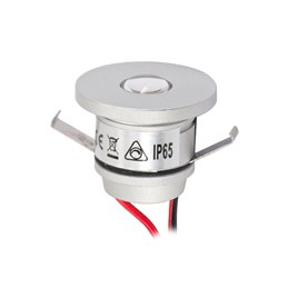 1W VBLED LED Mini Einbauspot "ALDYNE" Silber - 12VDC - IP65 - 3000K