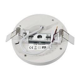 Universele LED paneel opbouw/opbouw Ronde Extra Flat 6.5W 3000K 420lm