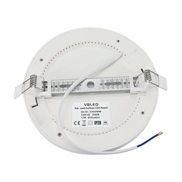 Universal LED Panel Surface Mount/Remount Round Extra Flat 12W 3000K 840lm