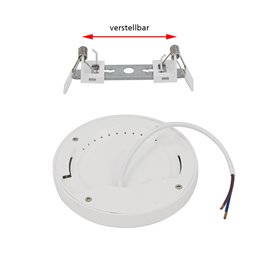 Universele LED paneel opbouw/opbouw Ronde Extra Flat 18W 3000K 1350lm
