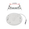 Universele LED paneel opbouw/opbouw Ronde Extra Flat 18W 3000K 1350lm
