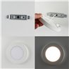 Universele LED paneel opbouw/opbouw Ronde Extra Flat 18W 3000K 1350lm