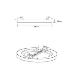 VBLED - LED-Lampe, LED-Treiber, Dimmer online beim Hersteller kaufen|Universal LED Panel Aufbau/Einbau rund extra flach 18W 3000K 1350lm