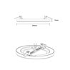 Universele LED paneel opbouw/opbouw Ronde Extra Flat 18W 3000K 1350lm