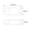 Set van 3W LED aluminium mini inbouwspots "Luxonix" warm wit met dimbare voedingseenheid