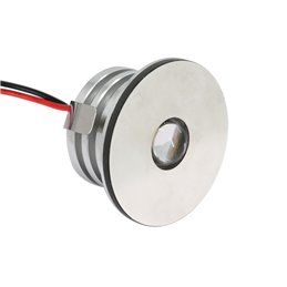 Set of 4 3W LED aluminium mini recessed spotlights "Luxonix" warm white with dimmable power supply unit