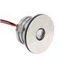 Set of 4 3W LED aluminium mini recessed spotlights "Luxonix" warm white with dimmable power supply unit