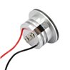 Set of 4 3W LED aluminium mini recessed spotlights "Luxonix" warm white with dimmable power supply unit