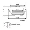 Set of 2 3W LED mini spot/ceiling-mounted spot / IP65 / WW / incl. dimmable power supply unit