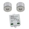 Set di 2 mini spot LED da 3W / spot da soffitto / IP65 / WW / incluso alimentatore dimmerabile