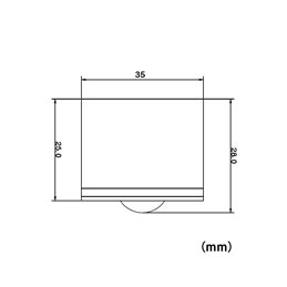 3W LED Mini Inbouwspot / Mini Spot / Opbouwspot - Alu, IP65, 3000K