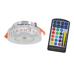 set di 3 faretti da incasso a LED 12V con lampadina da 2W e trasformatore