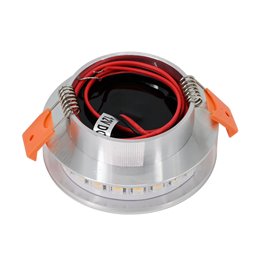 Set de 3 lampes à encastrer LED RGB+WW 12VDC 6W avec télécommande et bloc d'alimentation