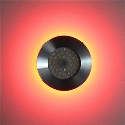 apparecchi da incasso LED 6W RGB+WW 12V DC con cavo di collegamento in ingresso e in uscita