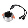apparecchi da incasso LED 6W RGB+WW 12V DC con cavo di collegamento in ingresso e in uscita