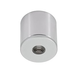 Set van 6 3W LED Mini Inbouwspots - "OCULOS" Minispot 3000K met Radiovoeding en Afstandsbediening Zilver