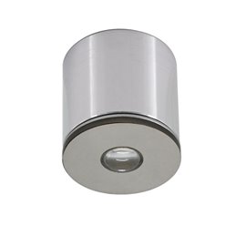mini Spot encastré LED 3W - "OCULOS" Minispot - 12V DC - IP44 - 3000K - Orientable - Argenté