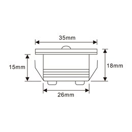 Juego de mini focos empotrables de 3W "NOVOS" blanco cálido 3000K 12V DC Blanco cálido Incl.transformador LED