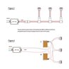 Set de mini spots encastrés 3W "NOVOS" blanc chaud 3000K 12V DC Blanc chaud Transformateur LED inclus