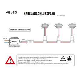 VBLED - LED-Lampe, LED-Treiber, Dimmer online beim Hersteller kaufen|4er Set 3W Mini-Einbauspot Strahler "NOVOS" warmweiß 3000K 12V DC Inkl.LED Trafo