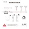faretto da incasso Mini Spot "NOVOS" 3W - 12V VDC - IP44 - 3000K illumina la parte frontale e laterale
