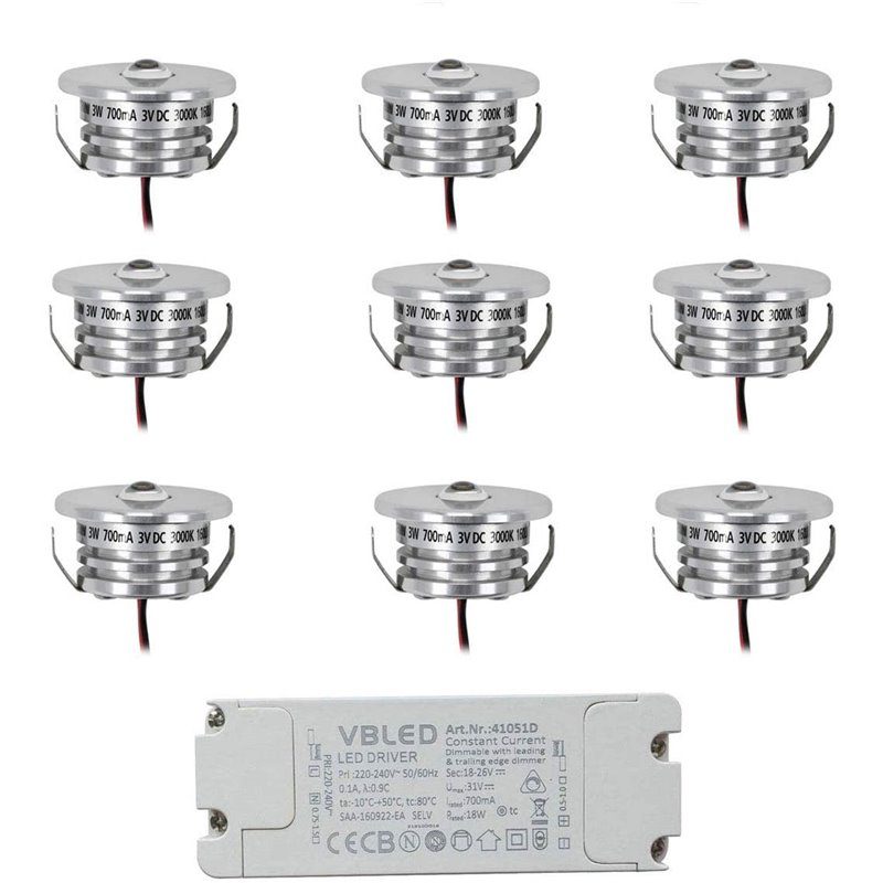 Empotrable de techo LED blanco dimmable