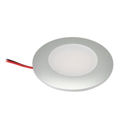 LED recessed spotlight 12VDC 3W 3000K warm white aluminium furniture recessed light IP44