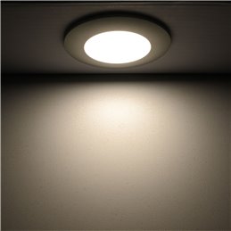 Set di 3 faretti da incasso a LED con dimmer LED a 3 livelli 12VDC 3W 3000K bianco caldo apparecchio per mobili da incasso in al