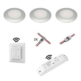 VBLED - LED-Lampe, LED-Treiber, Dimmer online beim Hersteller kaufen|LED Einbaustrahler / Aluminium / silber Optik / rund / inkl. 3,5W LED