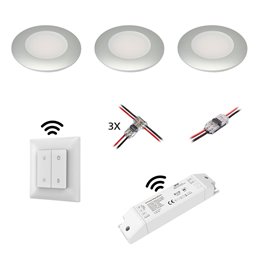 EZDIM Set of 3 LED Cabinet Kitchen Under-Cabinet Light with Power Supply and EZDIM