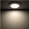 Set di 4 faretti da incasso a LED con dimmer LED a 3 livelli 12VDC 3W 3000K bianco caldo in alluminio per mobili da incasso