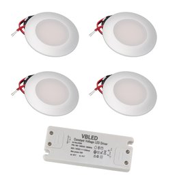 foco empotrable LED COB 7W 3000K regulable - redondo - cromado - brillante