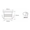 3 KIT "VISUM" 1W Inbouw Mini Spot IP65 Warm Wit Incl. IP67 LED Transformator