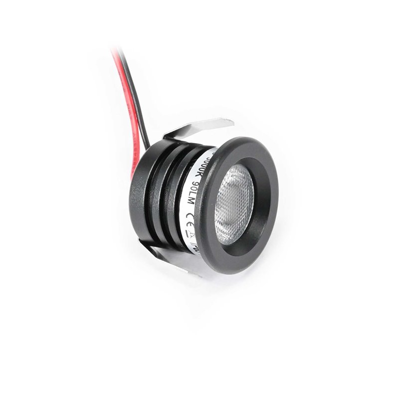 Mini Focos Led empotrados de 1W y 12V, foco empotrable de 25mm