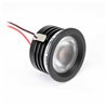 4-delige KIT "FORTIS" 3W LED aluminium mini inbouwspot warm wit met IP67 voeding 12VDC