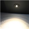 3W LED Mini Inbouwspot - "OCULOS" Minispot - 12V DC - IP44 - 3000K - Zwenkbaar - Zwart