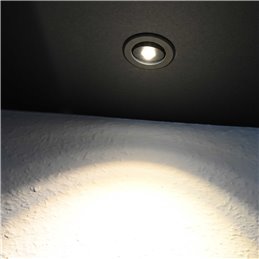 VBLED - LED-Lampe, LED-Treiber, Dimmer online beim Hersteller kaufen|1er-Set 3W LED Mini Einbauspot - "OCULOS" Minispot 3000K mit Netzteil Schwarz