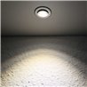 Set of 1 3W LED mini recessed spotlight - "OCULOS" Minispot 3000K with power supply Silver