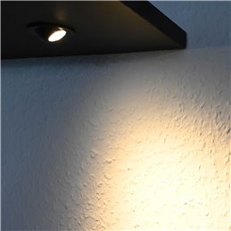 Fisheye 3W LED Spotlight 3000K black