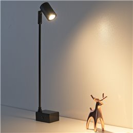 Spot monté en surface1W LED spotlight with 24CM stand - replaceable bulb