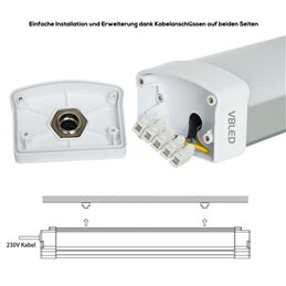 VBLED LED vochtbestendige armatuur 60W