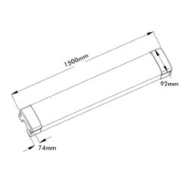 VBLED LED vochtbestendige armatuur 60W