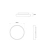 LED ceiling light "Assem" with radar motion detector indoor 15W 3000K