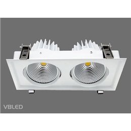 VBLED LED Recessed Luminaire - Double - 60W