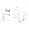 LED track spotlight shop lighting 45W