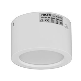 VBLED - LED-Lampe, LED-Treiber, Dimmer online beim Hersteller kaufen|1W LED Aufbaustrahler "CYLINDRO" Deckenspot schwarz 3V 3000K