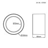 VBLED LED surface-mounted luminaire in white 3K 8W