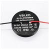 KIT of 6 - 1W LED surface mounted spotlight "CYLINDRO" ceiling spot black 3V 350 3000K